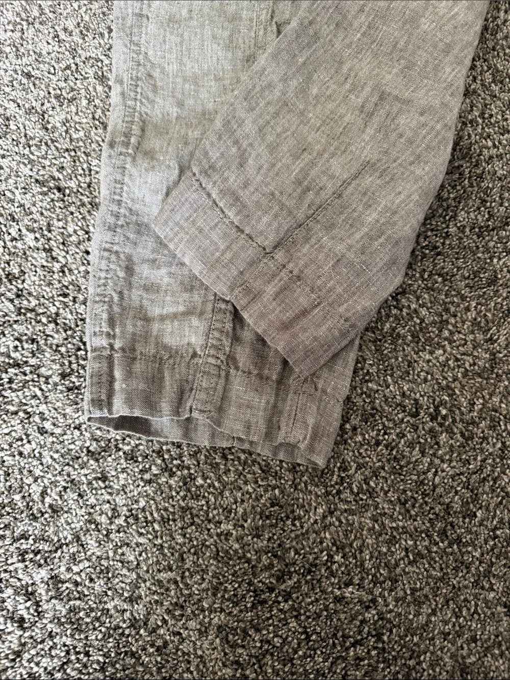Athleta linen pants tan medium